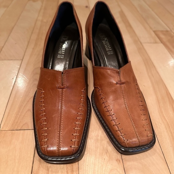 CAPELLI ROSSI heels shoes - brown leather size 7.5 - Picture 3 of 11